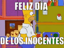 Broma De Bart A Homero En Día De Los Inocentes GIF - Dia De Los Inocentes Los Simpson Explosion GIFs