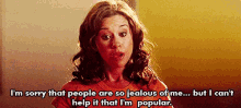 I Can'T Help It That I'M Popular GIF - Mean Girls Gretchen Wieners Lacey Chabert GIFs