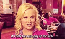 Parks And Recreation Leslie Knope GIF - Parks And Recreation Leslie Knope Best Day Of The Year GIFs