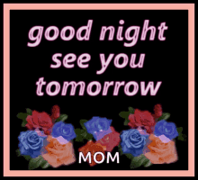 Good Night Tomorrow GIF - Good Night Tomorrow Roses GIFs