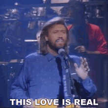 This Love Is Real Barry Gibb GIF - This Love Is Real Barry Gibb Bee Gees GIFs