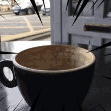 empty cup coffe shop