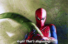 Spider Man Argh Thats Disgusting GIF - Spider Man Argh Thats Disgusting Thats Disgusting GIFs