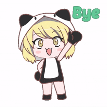 blonde big eyes anime bye see you later