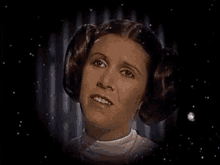 carrie fisher blank stare princess leia star wars