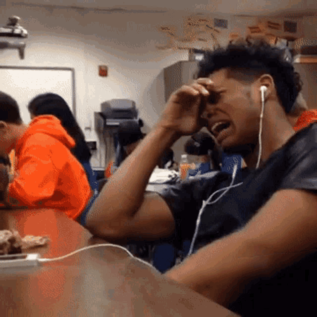 Ericthnkr Guy Crying While Listening To Music GIF - Ericthnkr Guy Crying While Listening To Music - Discover &amp; Share GIFs