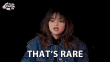 Thats Rare Selena Gomez GIF - Thats Rare Selena Gomez Selena Gomez Opens Up About Being In Love GIFs