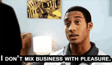 Noahs Arc I Dont Mix Business With Pleasure GIF - Noahs Arc I Dont Mix Business With Pleasure This Is Business GIFs