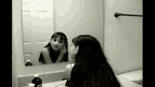 Cute Kid Mirror GIF - Relfection Ghost Scary GIFs
