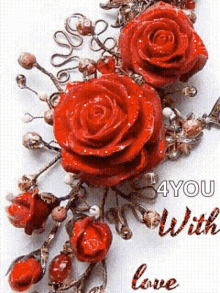 With Love Roses GIF - With Love Roses In Love GIFs