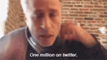 Jon Stewart One Million On Twitter GIF - Jon Stewart One Million On Twitter GIFs