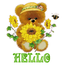 credit to belle on glitter graphics hello cute teddy bear teddy bear glittery