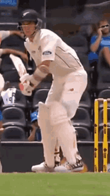 Trent Boult Front Foot Defence GIF - Trent Boult Front Foot Defence Test Cricket GIFs