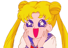happy anime girl sailor moon
