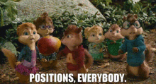 Alvin And The Chipmunks Positions Everybody GIF - Alvin And The Chipmunks Positions Everybody Positions GIFs