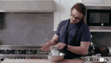 Sifting Joshua Weissman GIF - Sifting Joshua Weissman Sifting Flour GIFs