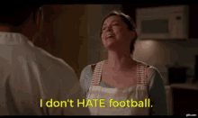 I Dont Hate Football Rebecca Bunch GIF - I Dont Hate Football Rebecca Bunch Rachel Bloom GIFs