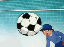 キャプテン翼 アニメ 漫画 サッカー GIF - Goal Tender Soccer Catch GIFs