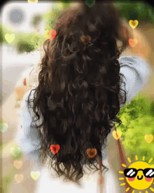 Curly Hair Beautiful GIF - Curly Hair Beautiful Hearts GIFs