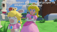 Rabbid Peach Sweep Mario Rabbids GIF - Rabbid Peach Sweep Rabbid Peach Mario Rabbids GIFs