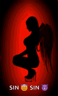 Silhouette Angel GIF - Silhouette Angel Demon GIFs