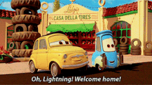 Cars Luigi GIF - Cars Luigi Oh Lightning Welcome Home GIFs