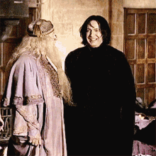 Severus Snape Dumbledore GIF - Severus Snape Dumbledore Laughing GIFs