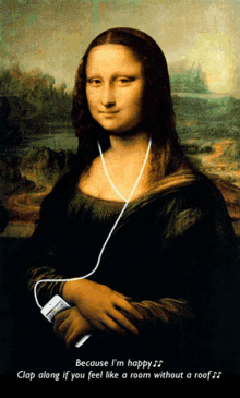 Mona Lisa Music GIF - Mona Lisa Music Listening GIFs