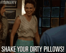 Work GIF - Sutton Foster Shake Your Dirty Pillow Dirty Pillows GIFs
