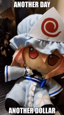 Fumo Touhou Another Day Another Dollar GIF - Fumo Touhou Fumo Another Day Another Dollar GIFs