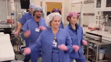 nurse dancing