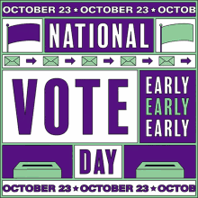 National Vote Early Day I Voted GIF - National Vote Early Day Vote Vote Early GIFs