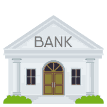 bank travel joypixels bank branch commericial bank
