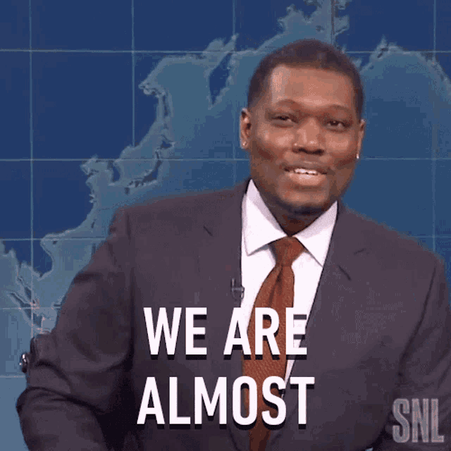We Are Almost Halfway Through Saturday Night Live GIF - We Are Almost Halfway Through Saturday Night Live Weekend Update GIFs