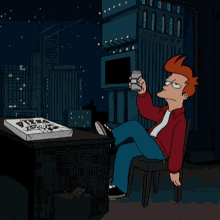 futurama beer drinking forever alone