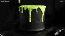 slime cake frosting glaze covering spread