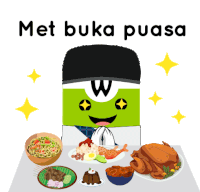 Food Buka Puasa Sticker - Food Buka Puasa Breakfasting Stickers