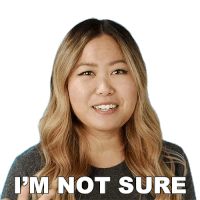 Im Not Sure Ellen Chang Sticker - Im Not Sure Ellen Chang For3v3rfaithful Stickers