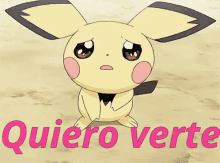 Quiero Verte Pichu Triste Pokemon GIF - Pichu GIFs
