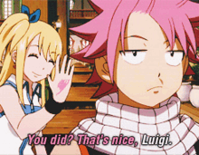 Fairy Tail You Did GIF - Fairy Tail You Did Thats Nice GIFs