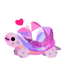 Pink Diamond Jewel Shells Sticker - Pink Diamond Jewel Shells Pikaole Stickers