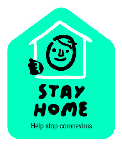 Stay Home Help Stop Coronavirus Sticker - Stay Home Help Stop Coronavirus Coronavirus Stickers
