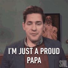 Im Just A Proud Papa John Krasinski GIF - Im Just A Proud Papa John Krasinski Saturday Night Live GIFs
