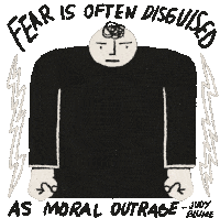 Jennyscales Judy Blume Sticker - Jennyscales Judy Blume Fear Is Often Disguised As Moral Outrage Stickers