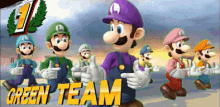 Super Smash Brothers - Bang GIF - Luigi Winner Green Team GIFs