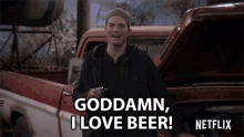 Goddamn I Love Beer Drinking GIF - Goddamn I Love Beer Drinking Alcohol GIFs