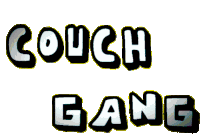 Couch Gang Floating Text Sticker - Couch Gang Floating Text Transparent Stickers