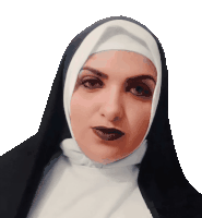 Nun Surprised Sticker - Nun Surprised Eyes Stickers