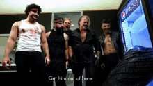 Get Him Out Of Here The Gang Is Back Together GIF - Get Him Out Of Here The Gang Is Back Together Aew GIFs