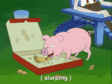 pig slurp hey arnold eating